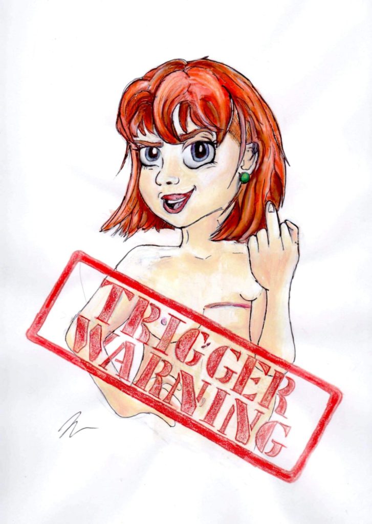 Tassia Haines Cartoon - Trigger Warning