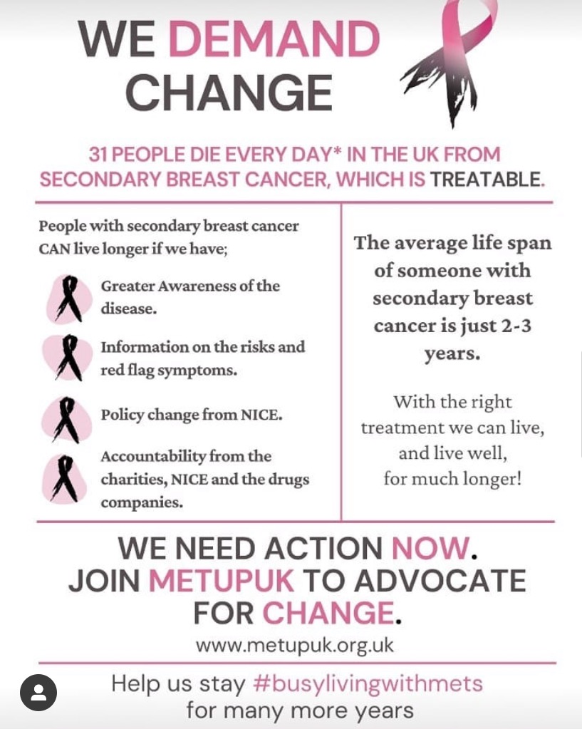 We Demand Change' for #BreastCancerAwarenessMonth – METUPUK